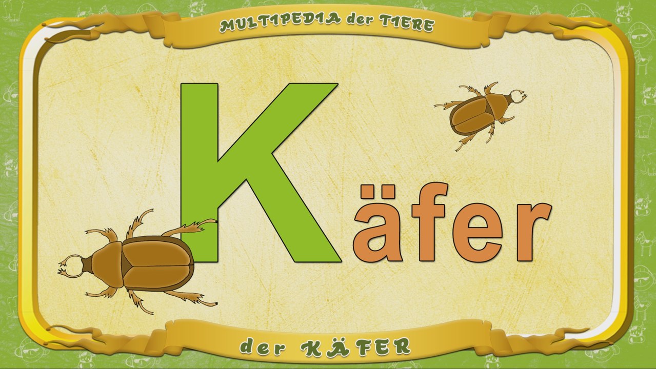 Multipedia der Tiere. Buchstabe K - der Käfer