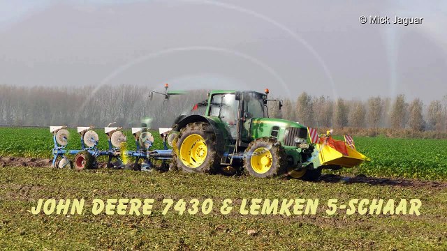 John Deere 7430 & Lemken 5 schaar