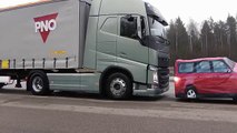 Volvo Trucks - Emergency braking at its best!