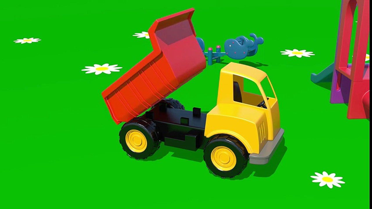 A la plaine de Jeux: Un Camion Benne. Dessin animé pour les enfants  Dessins Animés En Français