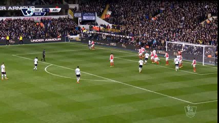 Toby Alderweireld Goal HD - Tottenham 1-1 Arsenal - 05-03-2016