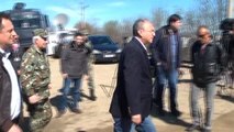 Makedonya Savunma Bakanı Jolevski Sığınmacı Geçiş Noktalarını Ziyaret Etti