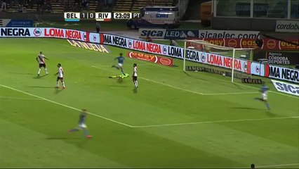Gol de Velázquez. Belgrano 2 River 0. Fecha 2. Primera División 2016