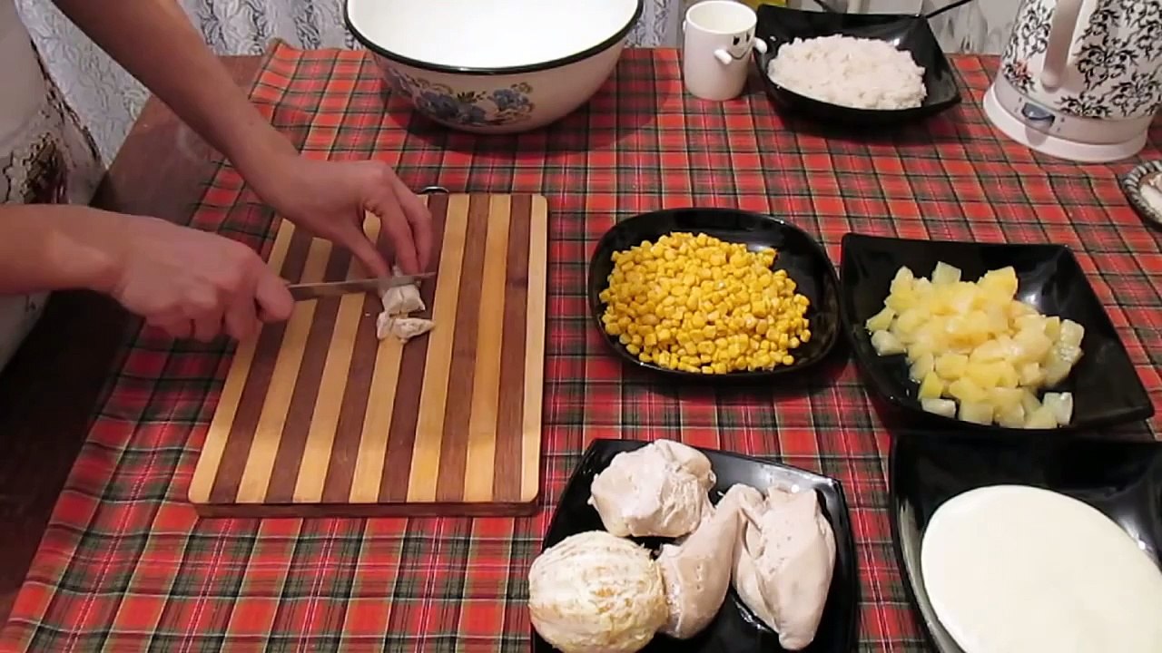 Салат с апельсинами и ананасами #Рецепты SMARTKoK