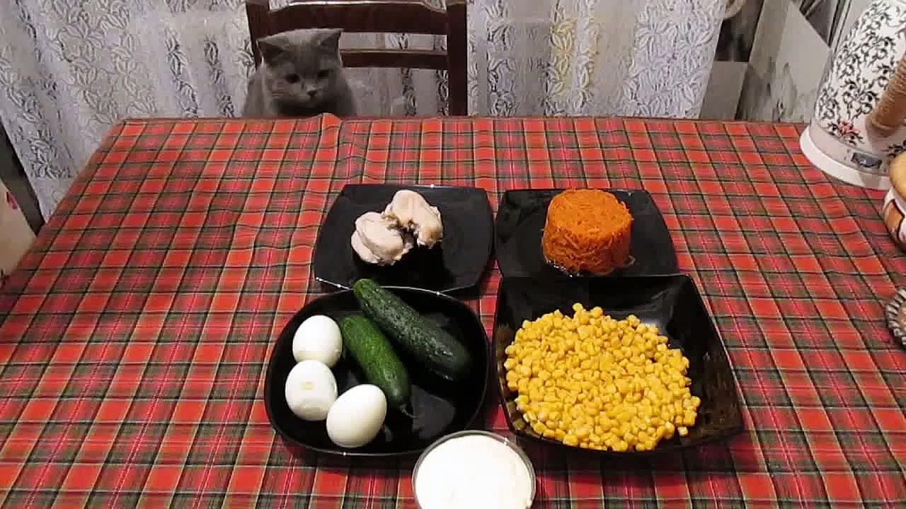 салат с корейской морковкой #Рецепты SMARTKoK