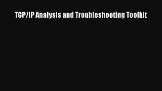 PDF TCP/IP Analysis and Troubleshooting Toolkit  EBook