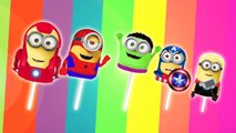 Minions Super Heroes Lollipop Finger Family / Nursery Rhymes Lyrics and More