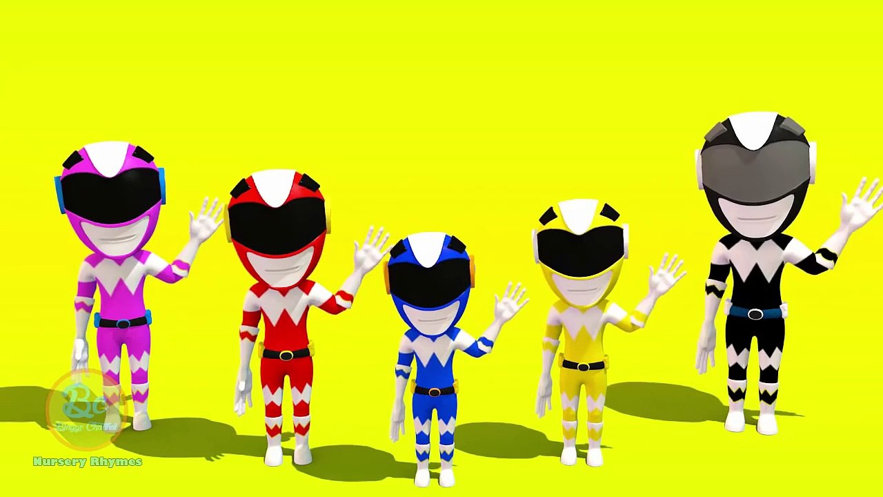Power Rangers Finger Family | Nursery Rhymes | 3D Animation In HD From Binggo Nursery Rhym