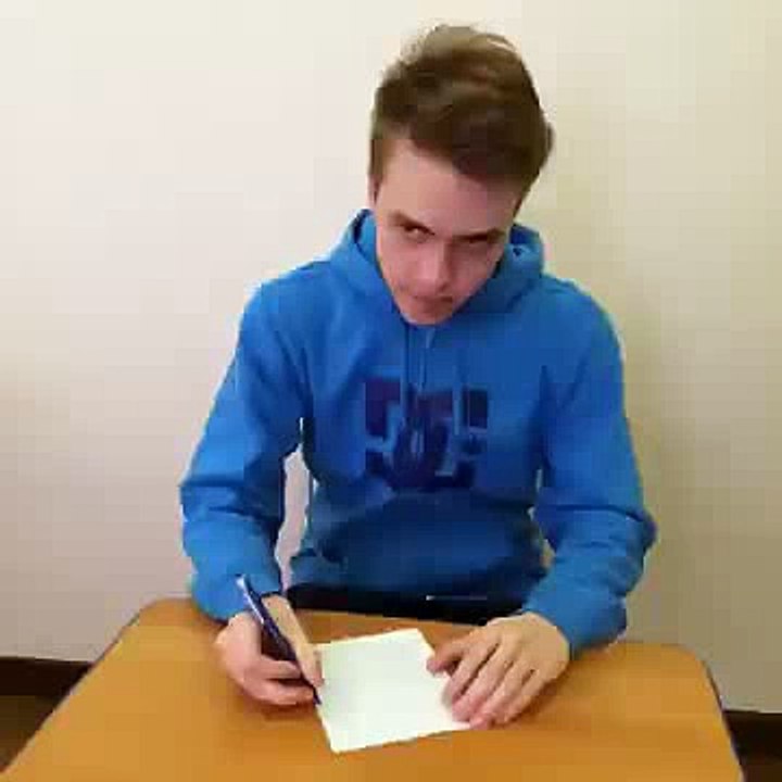 Когда не выключил звук на контрольной -D