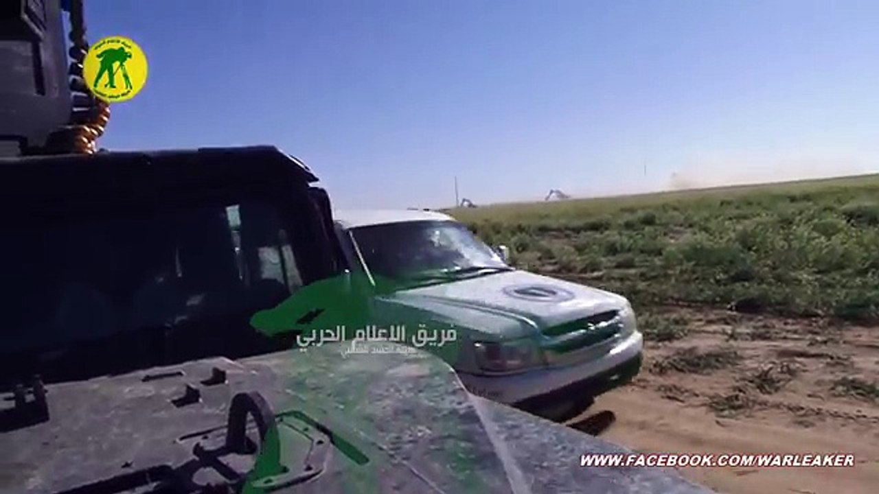 Iraq popular Mobilization Forces Destroy Several ISIS SVBIEDs In Samarra -