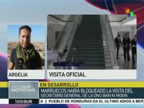 Argelia: Ban Ki-moon visita los campos de refugiados saharauis