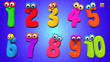 Numbers Song | Ten Little Numbers | Little Red Car