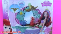 Disney Princess Ariels Flower Shower Bathtub Accessory! Little Mermaid Ariel takes a bath!