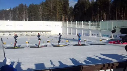 Решающая стрельба в женской гонке преследования в Тюмени