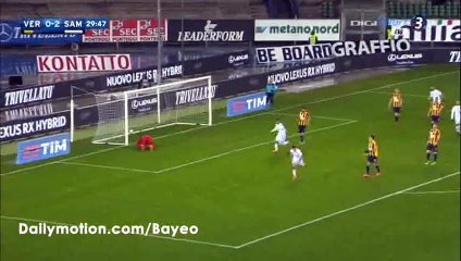 Lazaros Goal HD - Verona 0-3 Sampdoria - 05-03-2016
