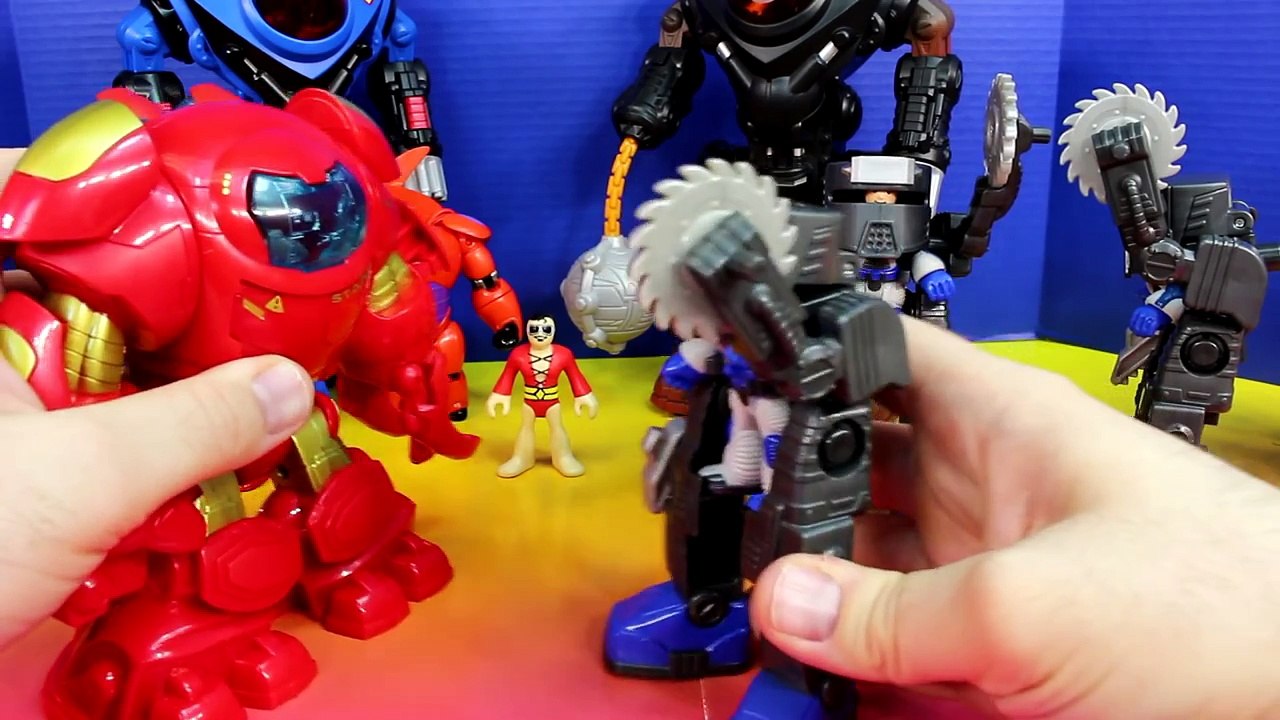 Imaginext Robot Wars with Iron Man Superman Big hero 6 Baymax Nightwing Star Wars Darth Vader