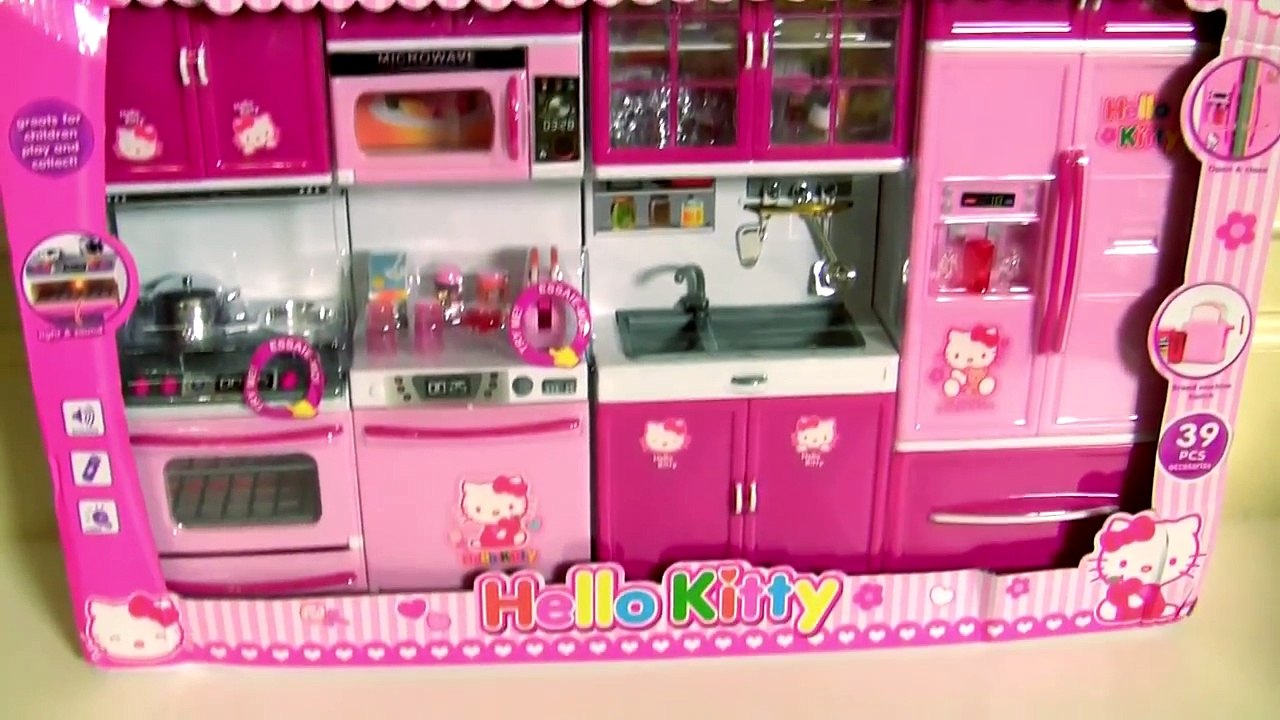 HELLO KITTY Deluxe Kitchen Toy Cooking with Elsa Disney Frozen Play Doh Surprises