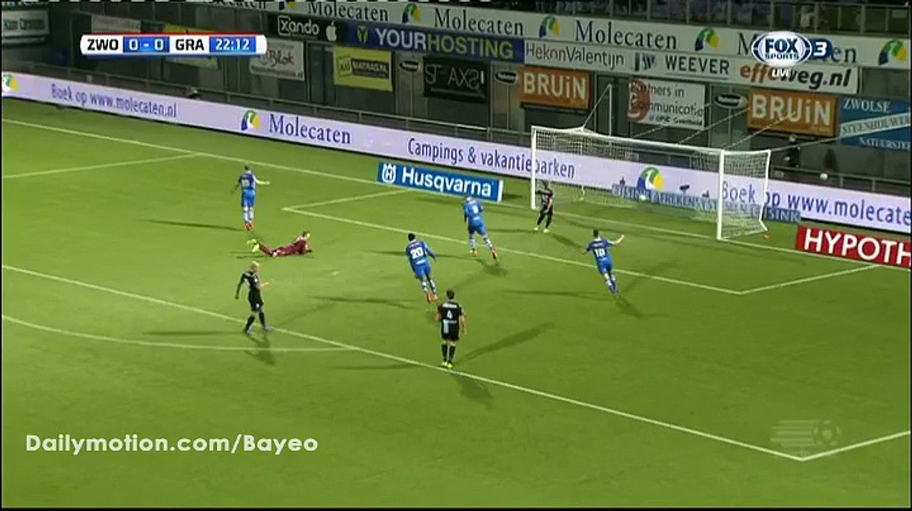 Stef Nijland Goal HD - Zwolle 1-0 Graafschap - 05-03-2016