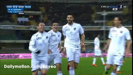 Antonio Cassano Goal HD - Verona 0-2 Sampdoria - 05-03-2016