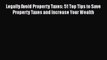 PDF Legally Avoid Property Taxes: 51 Top Tips to Save Property Taxes and Increase Your Wealth