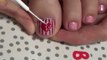 Striped heart beautiful hand painted nail art cute simple - simple quick easy nail art designs cute toe toenail for Beginners - Video Dailymotion