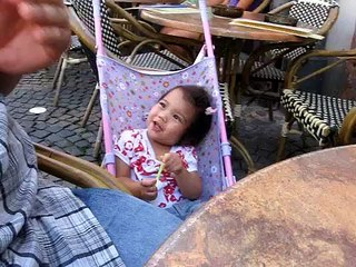 Baby given a sour Lemon