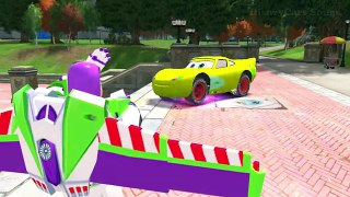 Buzz Lightyear Toy Story & Hulk Super Hero Drifts with Disney Lightning McQueen Custom Yellow Cars