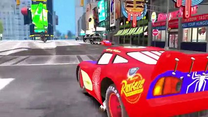 ABC Song with Superheroes Spiderman & Disney McQueen Cars (Alphabet Nursery Rhyme)