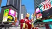 Iron Man Drives Disney Pixar Flash Macuin Cars + Nursery Rhymes for Children w- Lightning McQueen