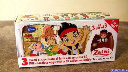 下载视频: Jake and the NeverLand Pirates Surprise Eggs 3D Zaini same as Chocolate Kinder egg Surprise