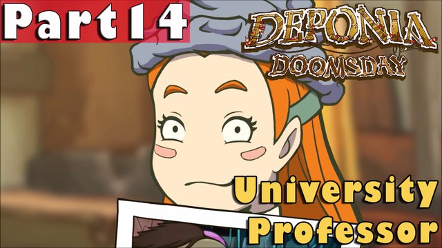 #14| Deponia Doomsday Gameplay Guide | University Professor| PC Full Walkthrough