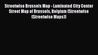 Read Streetwise Brussels Map - Laminated City Center Street Map of Brussels Belgium (Streetwise