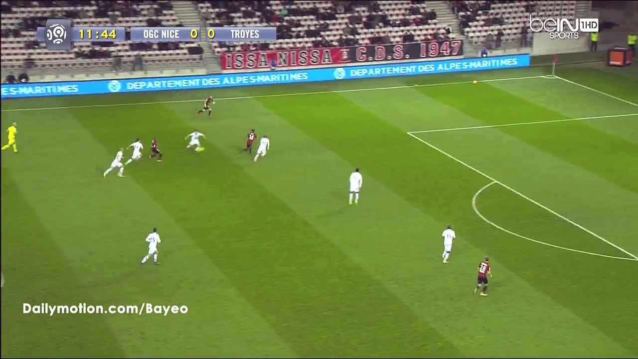 Valere Germain Goal HD - Nice 1-0 Troyes - 05-03-2016
