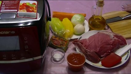 Поджарка из свинины(гуляш) с овощами