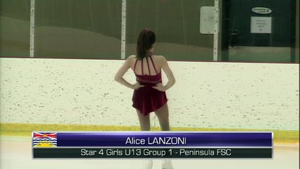 Alice Lanzoni - Star4 U13 Gr1 - StarSkate Final 2016