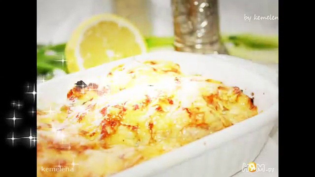 Филе на картофельной подушке с сырной корочкой Пошаговый рецепт