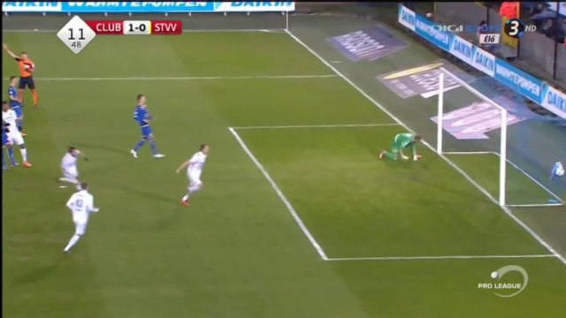 Timmy Simons Goal - Club Brugge 1-0 Sint-Truiden - 05.03.2016