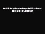 Read Rand McNally Alabama Easy to Fold (Laminated) (Rand McNally Easyfinder) Ebook Free
