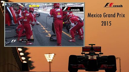 Формула 1 2015, Мексика, прокол, Себастьян Феттель