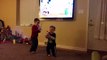 Boys dancing to mickey mouse hotdog dance song