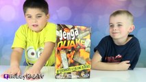 Jenga Quake Game Night! HobbyPig   HobbyFrog Contest w/HobbyDad by HobbyKidsTV