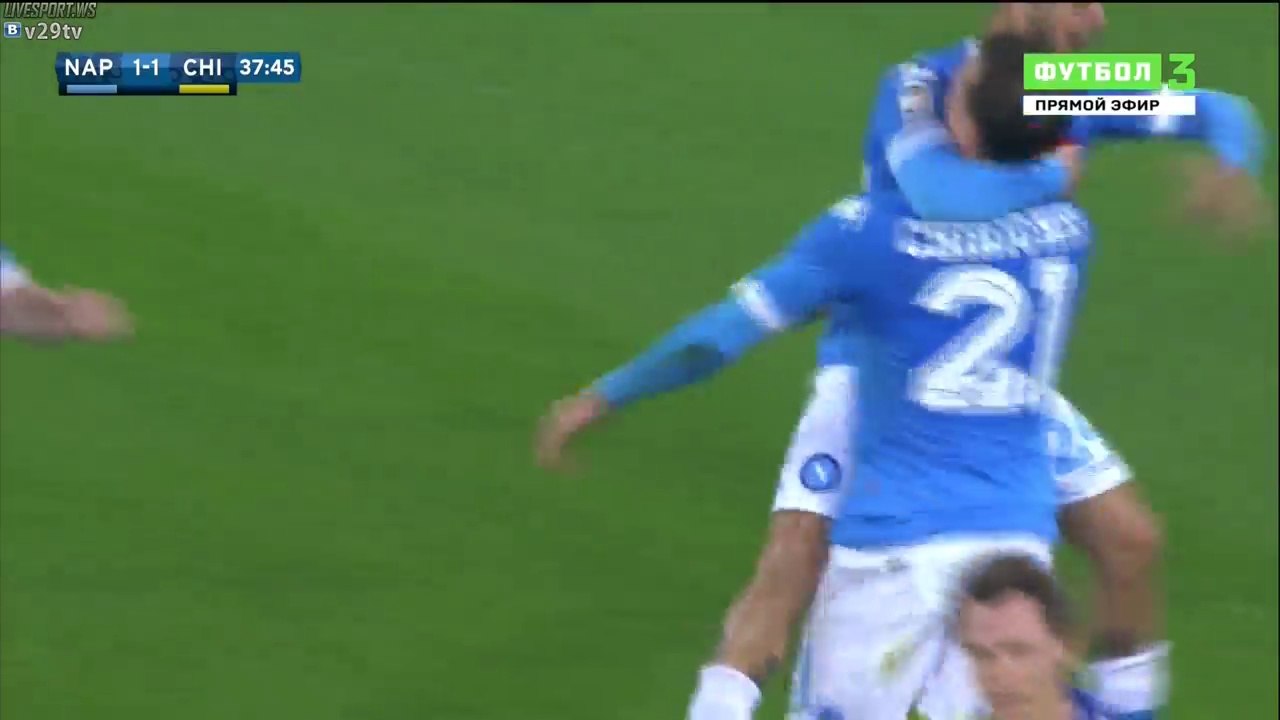 Vlad Chiriches 2:1 HD | Napoli v. Chievo Verona 05.03.2016 HD