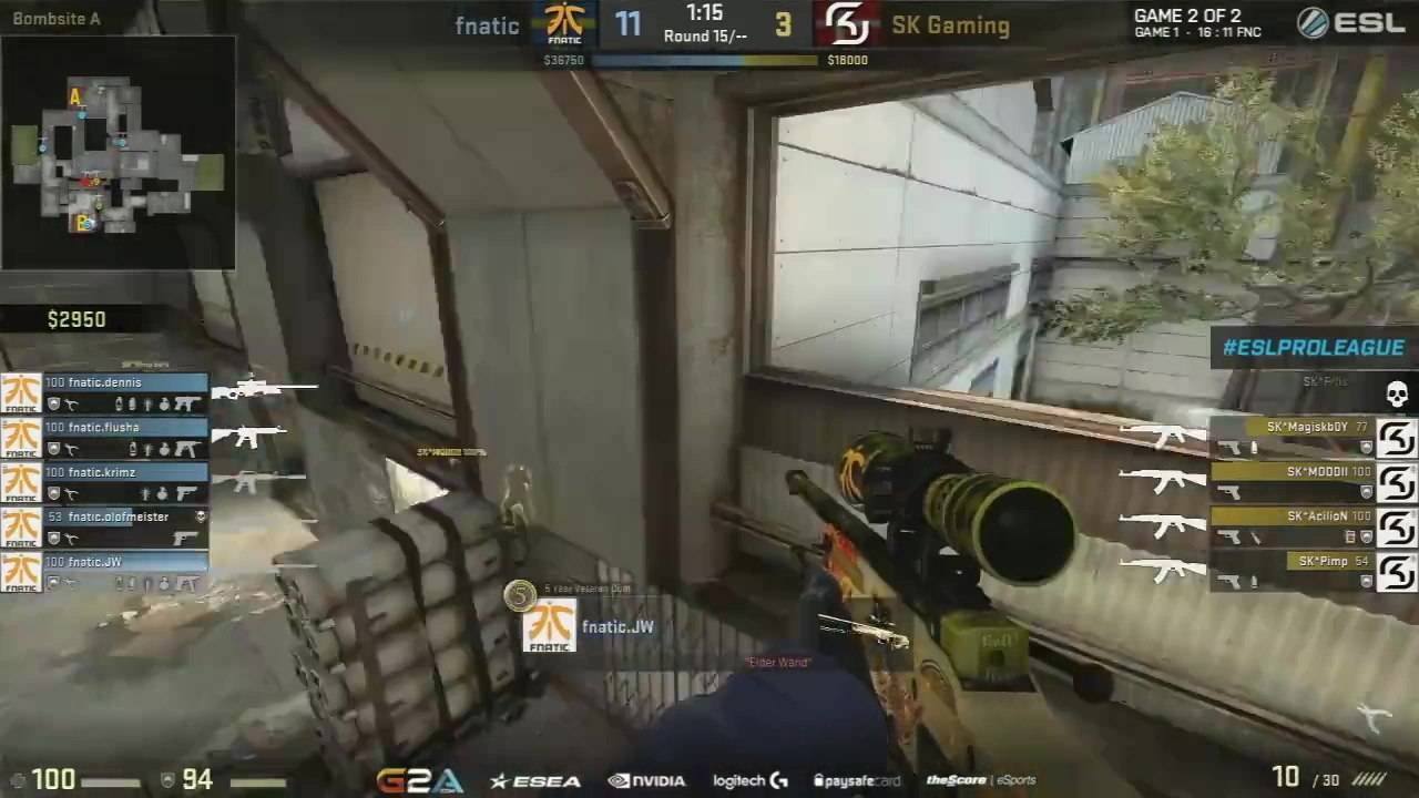 FnaticJW Big Plays au ESL - Counter Strike Global Offensive