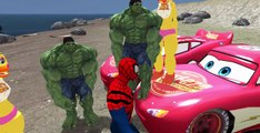 Hulk Smash & Spiderman Adventure Time with Toy Chica [FNAF SFM] Disney Cars McQueen + Songs for Kids