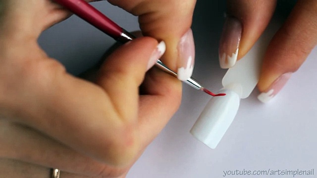 Гель лак- Дизайн Рукавички. Зимний маникюр. Новогодний дизайн ногтей