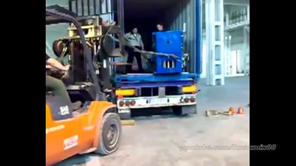 Подборка неудач и дураков на вилочном погрузчике #4