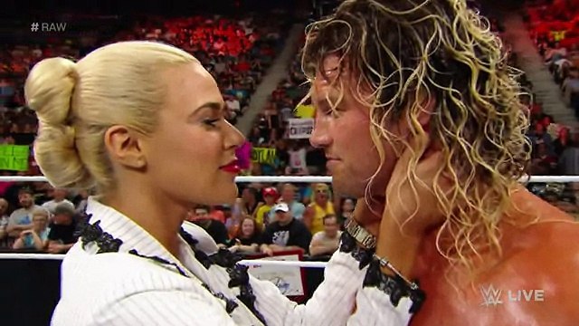 Lana kisses Dolph Ziggler- Raw, May 18, 2015