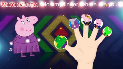 Pepa Pig Super Heroes Finger Family / Nursery Rhymes and More Lyrics