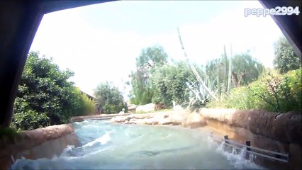Crocodile Rapids on ride POV - Etnaland themepark