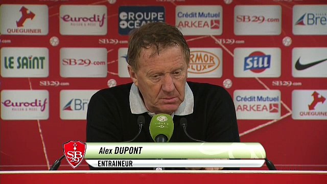 Réaction d'Alex Dupont après Stade Brestois 29 - US Créteil-Lusitanos